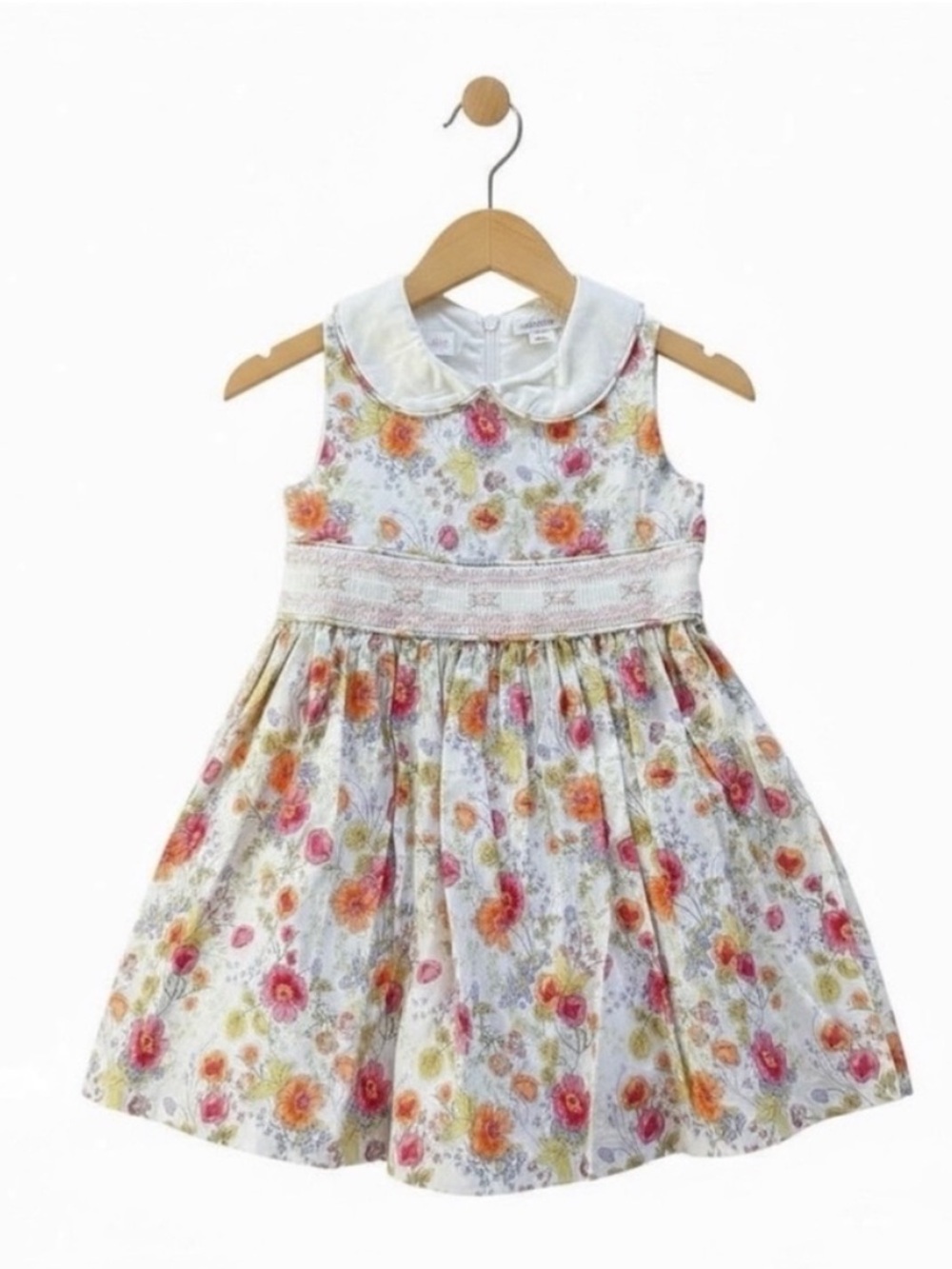 NWT Bonnie Jean Floral Smocked Dress Girls 4/4T